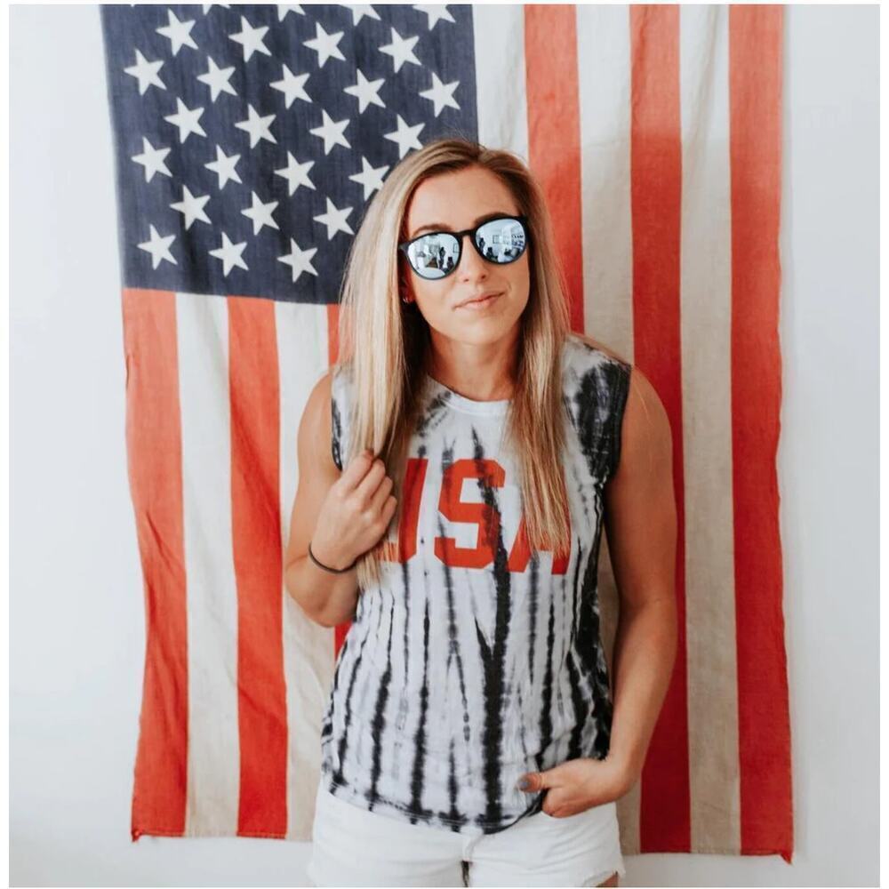 LOL Vintage USA Muscle Tank Tie Dye Women's Size XS
